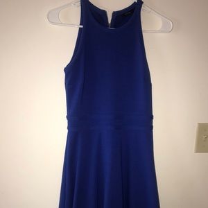 Royal blue flows dress